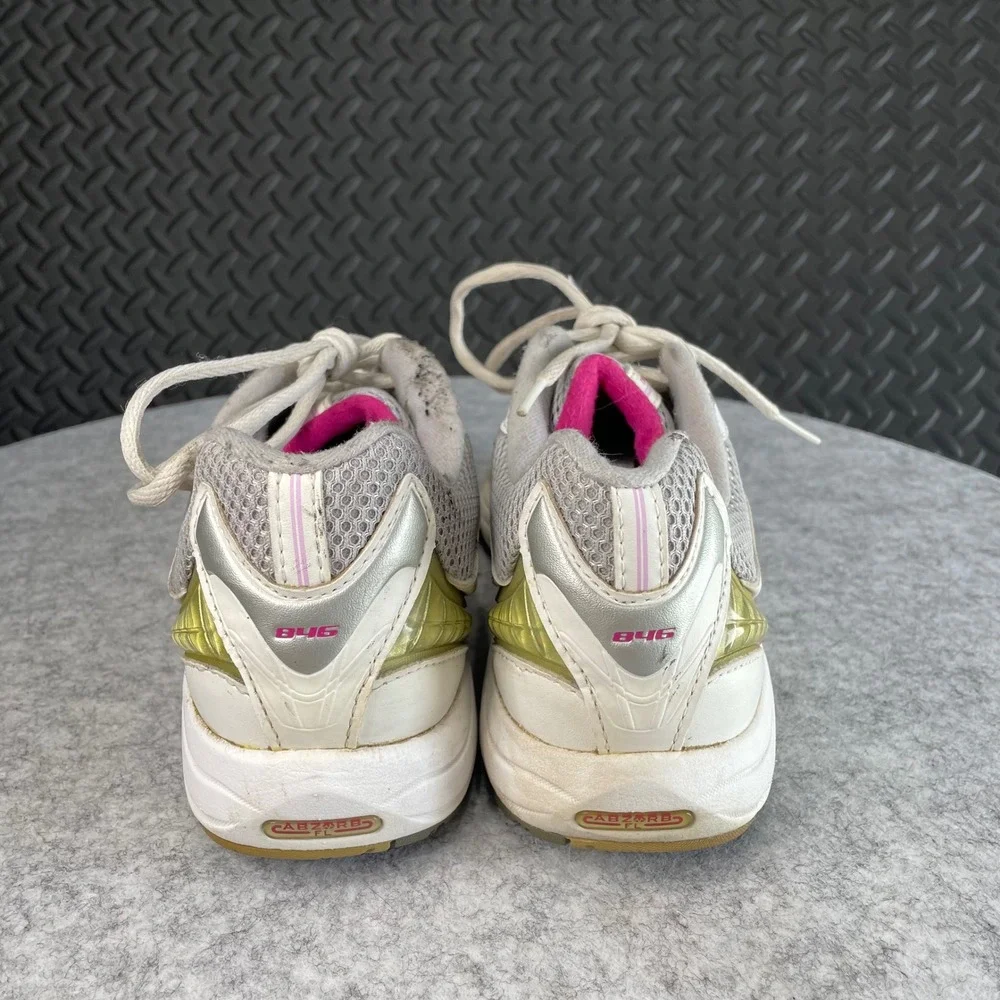 New Balance 846 Breast Cancer White Pink Made In USA WW846KM Women‎ Shoe Sz 8.5